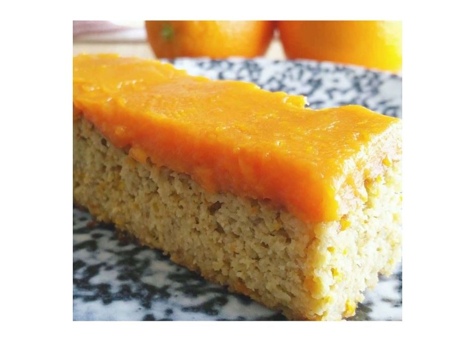 Gluten-Free Orange Cake with Sweet Potato & Orange Icing